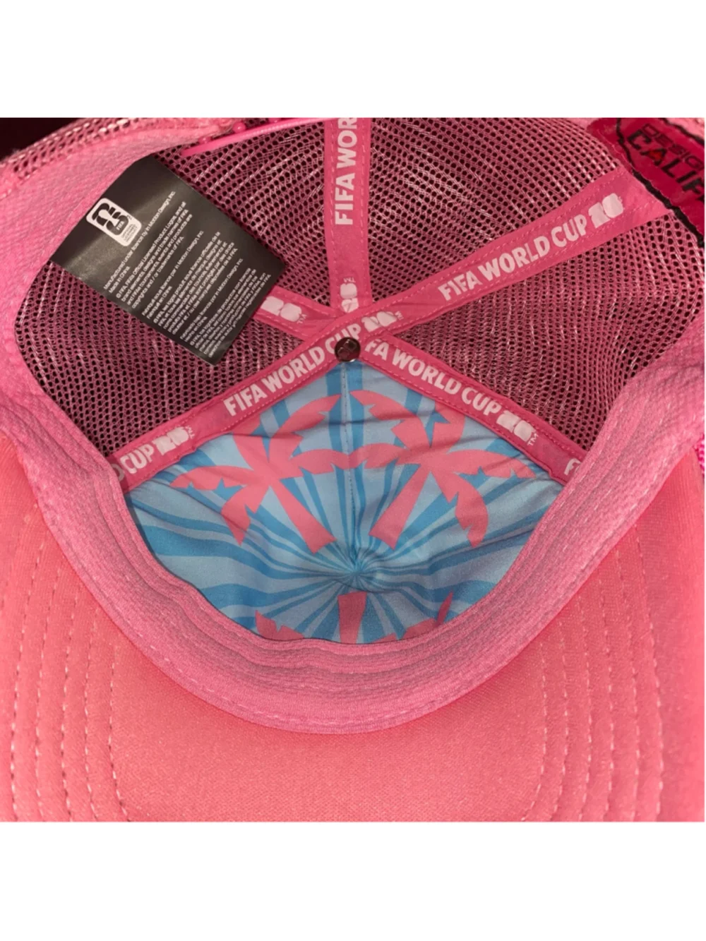 FIFA World Cup 26 Official Miami Trucker Hat One Size Pink Multicolor